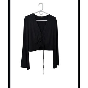 FOREVER 21+ Black Blouse Plus Size 1X